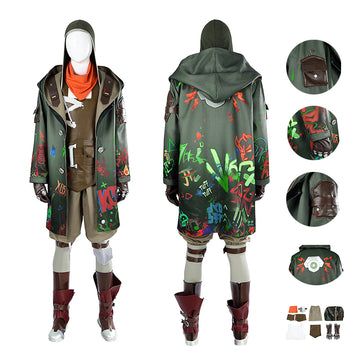 Arcane Season 2 League of Legends LOL Ekko Cosplay Costume Halloween Suit Becostume